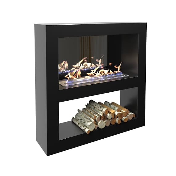 Биокамин "Русский огонь" Лобби 1200 настенный с декоративным стеклом (стемалитом) по цене 70 500 руб.