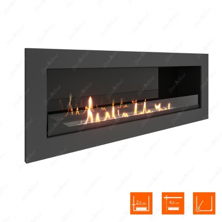 Биокамин SteelHeat ONE 1100 стекло + стемалит по цене 52 400 руб.