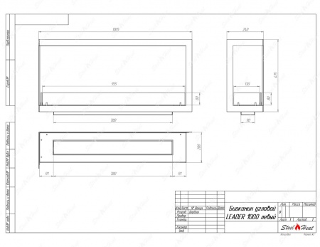 Биокамин угловой SteelHeat Leader 1000 левый стекло Биокамин угловой SteelHeat Leader 1000 левый стекло по цене 38 931 руб.