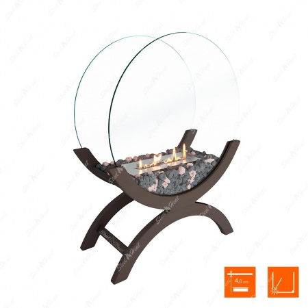 Биокамин напольный SteelHeat WOOD 600 коричневый Биокамин напольный SteelHeat WOOD 600 коричневый по цене 47 800 руб.