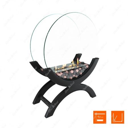 Биокамин напольный SteelHeat WOOD 500 черный Биокамин напольный SteelHeat WOOD 500 черный по цене 42 900 руб.