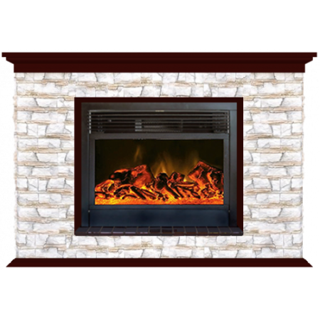 Пафос Алтай 28 (красное дерево)+Newflame Пафос Алтай 28 (красное дерево)+Newflame