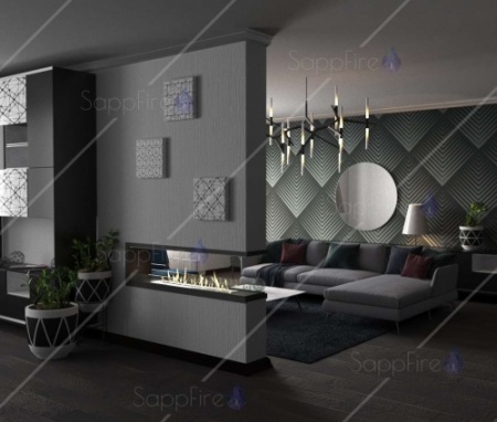 Встраиваемый торцевой сквозной очаг 600 SappFire Встраиваемый торцевой сквозной очаг 600 SappFire по цене 37 950 руб.