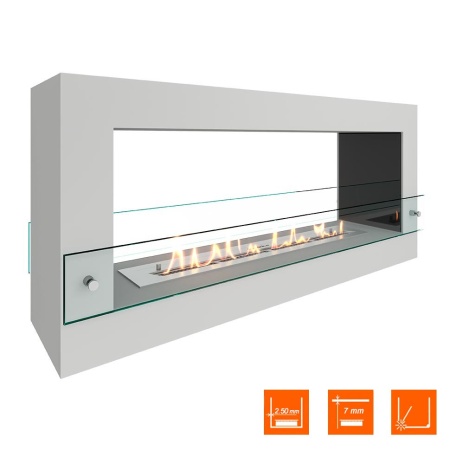 Биокамин SteelHeat WALL FRAME ONE 1000 белый, стекло, стемалит Биокамин SteelHeat WALL FRAME ONE 1000 белый, стекло, стемалит по цене 64 470 руб.